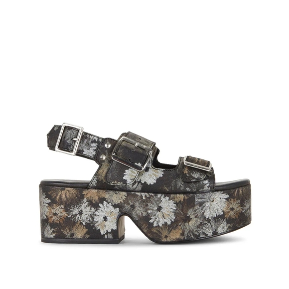 Free People Follow Your Own Back Platform Daisy Sandal - Picture 1 of 9